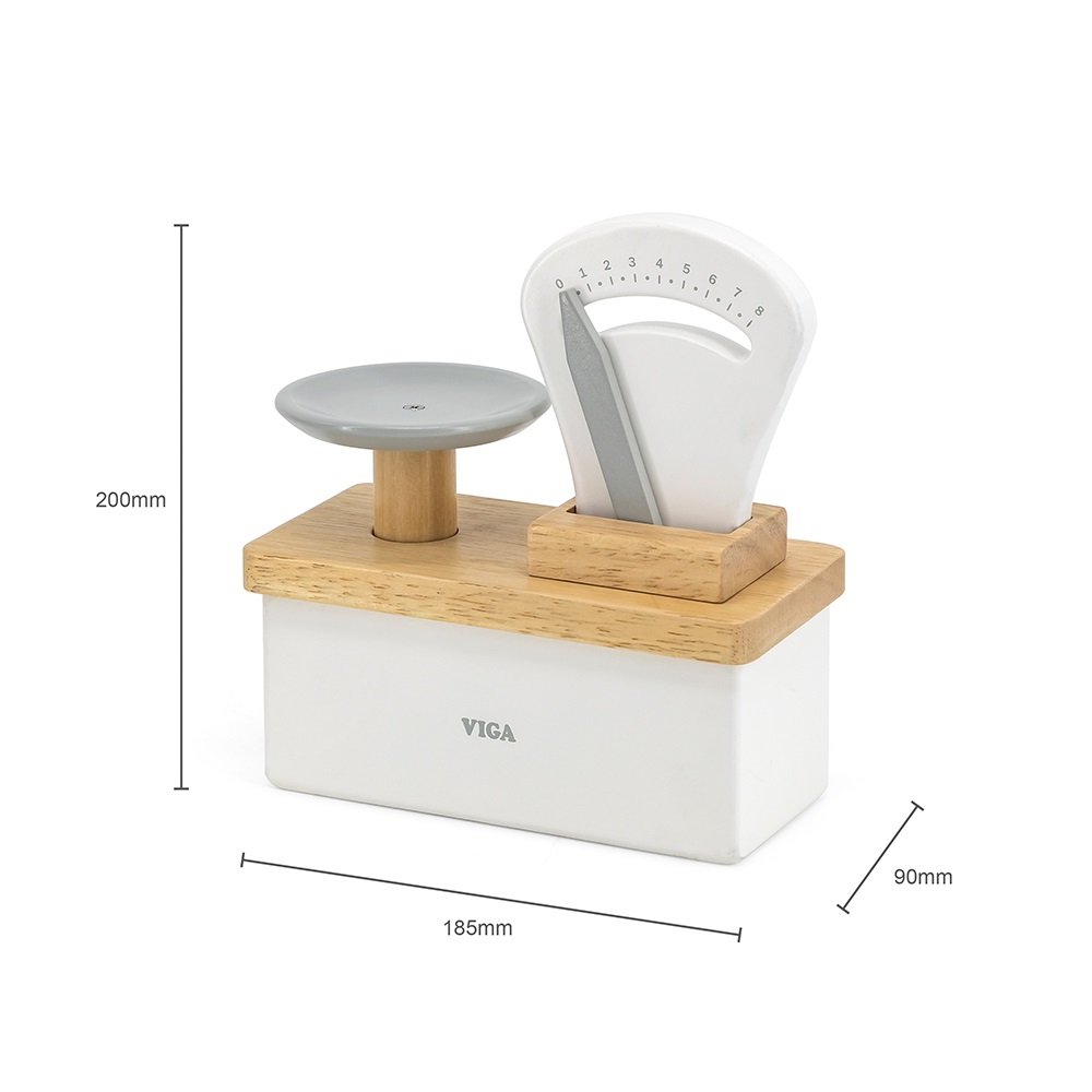 Brainkid Toys - Scandi Style Wooden Weighing Scale 5 Scandi Style Wooden Weighing Scale - Image 5