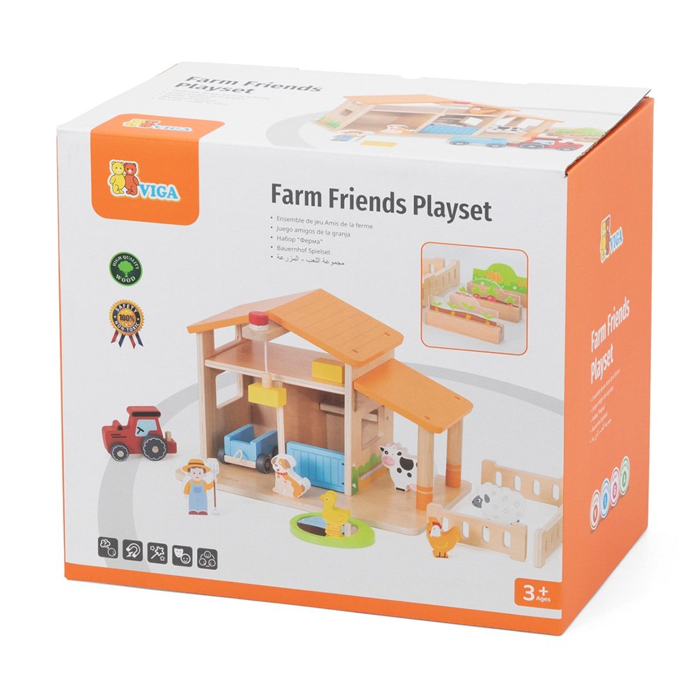 Brainkid Toys - Wooden Farm with Accessories 2 Wooden Farm with Accessories - Image 2