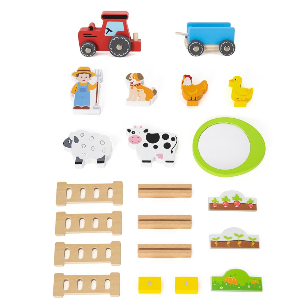 Brainkid Toys - Wooden Farm with Accessories 4 Wooden Farm with Accessories - Image 4