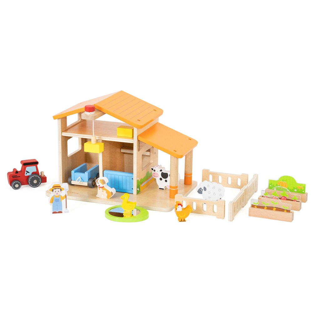 Brainkid Toys - Wooden Farm with Accessories 3 Wooden Farm with Accessories - Image 3