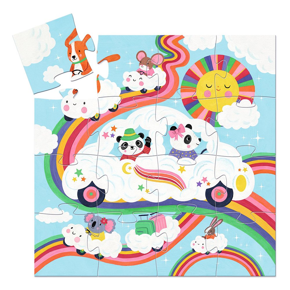 Brainkid Toys - Puzzle Cloud Car 16pcs 2 Puzzle Cloud Car 16pcs - Image 2