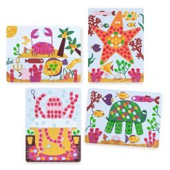 Alternative view of Sea creatures - Finger paints