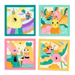 Alternative view of Palette painting - Garden Fairies