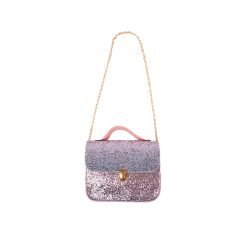 Brainkid Toys - Shiny Pink-Gold Glitter Clutch 7 Shiny Pink-Gold Glitter Clutch - Image 3