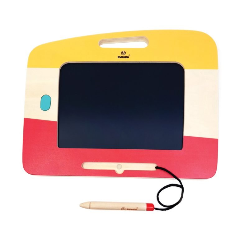 Wooden Magic Board - LCD Screen Pen - Button Glow n Go