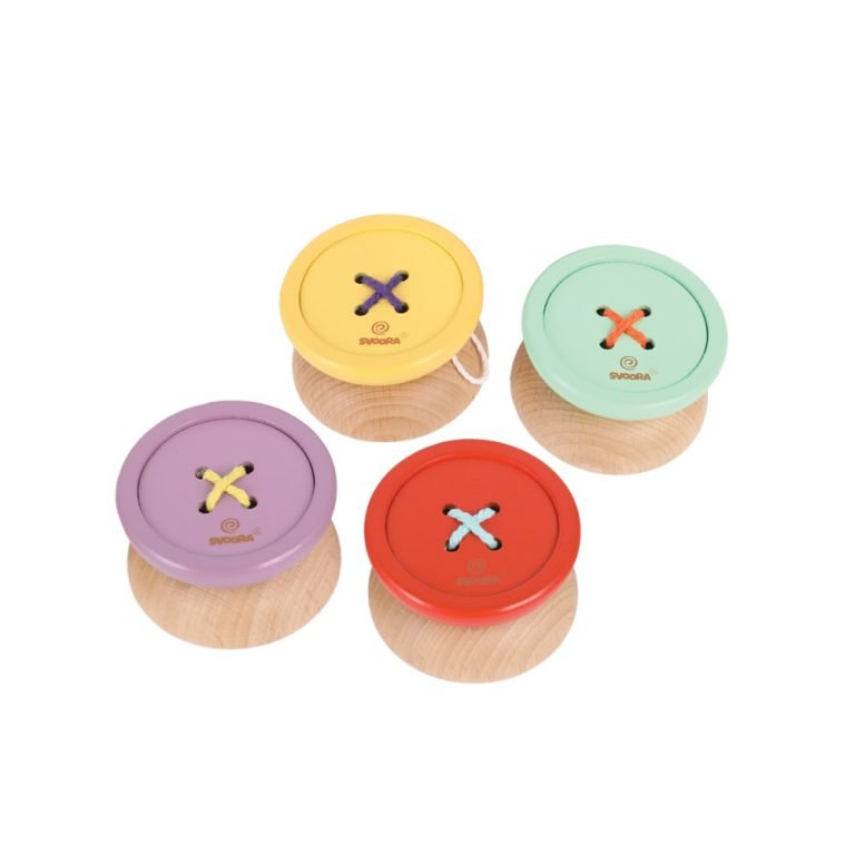 Wooden Yo-Yo Button