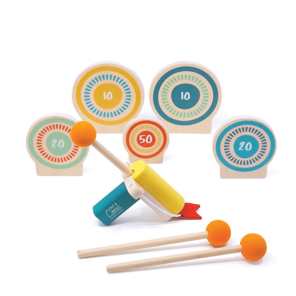 Brainkid Toys - Out and About Wooden Target Game 1 Out and About Wooden Target Game